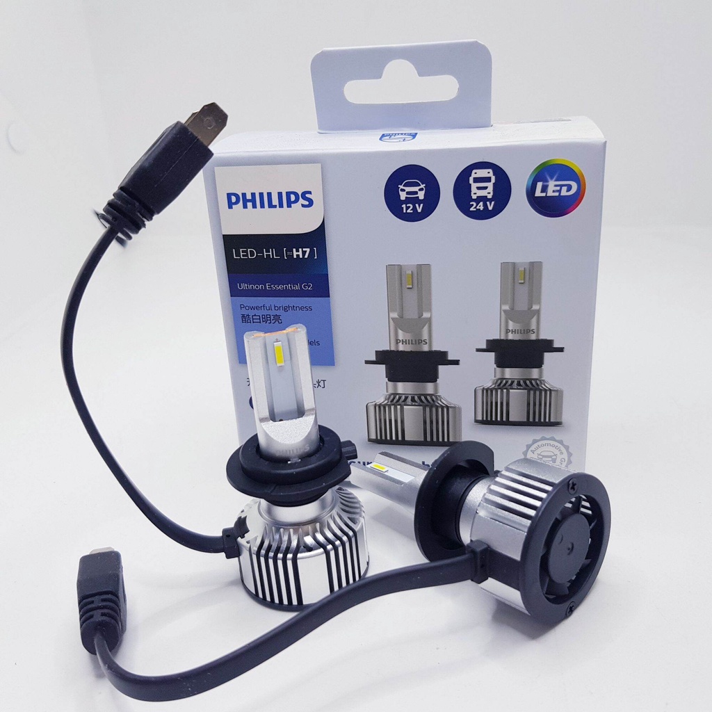 Philips H7 ultinon essential G2 12/24V 20W LED headlight bulb powerful ...