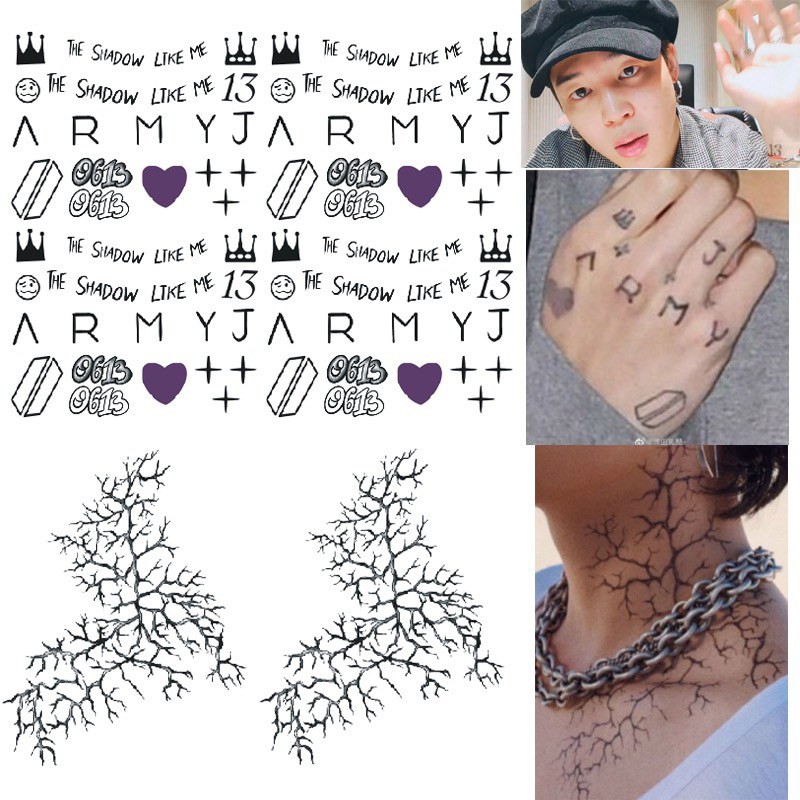 Tattoo Jung Kook V BTS Army JK | Shopee Malaysia