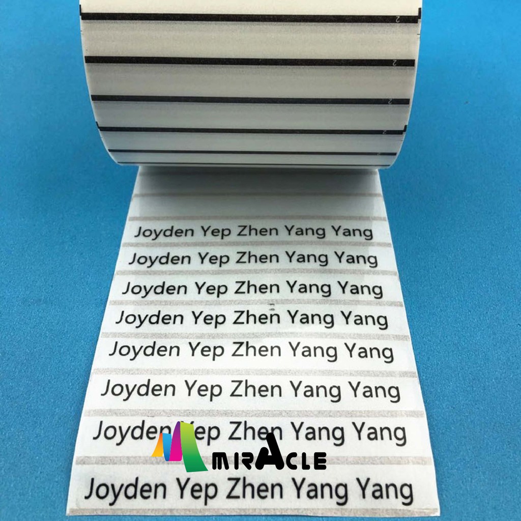 MIRACLE Name Sticker/ Sticker Nama / Customized Stickers & Labels (90 ...