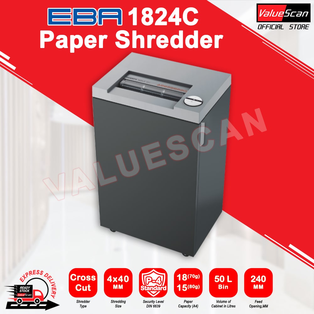 EBA 1824C Paper Shredder Machine Shopee Malaysia