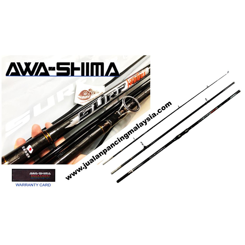 AWASHIMA 2021 SURF LANDER TOURNAMENT CLASS SHAFT PANTAI SURF ROD ...