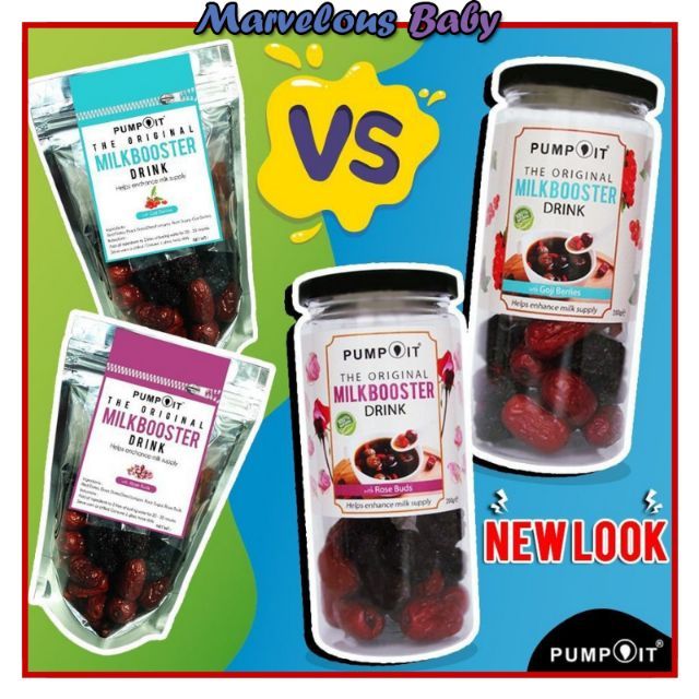 Milk Booster Drink Pump It (Rose Buds & Goji Berries) | Shopee Malaysia