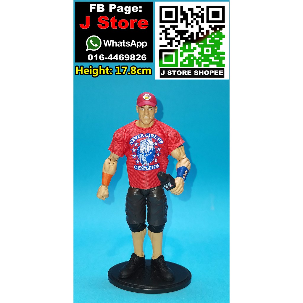 WWE John Cena red cloth with microphone action figure ( J Store ...