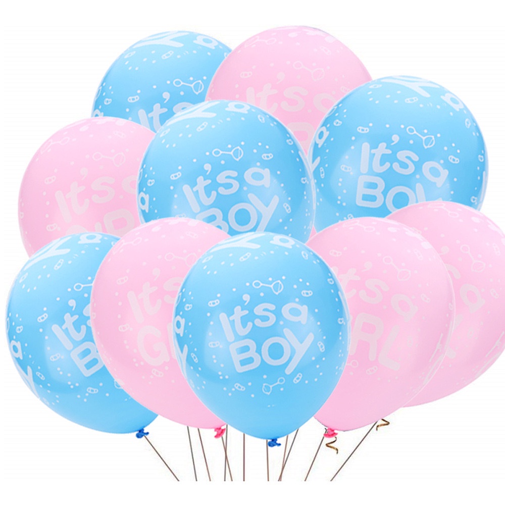 Ready Stock 12inch Latex Balloon Baby Shower It’s A Boy It’s A Girl ...