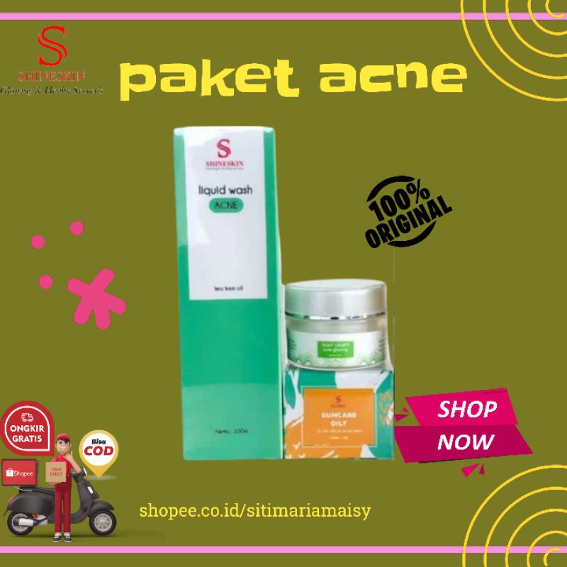 Shineskin original acne whitening glow Save Package Contains 3 Light