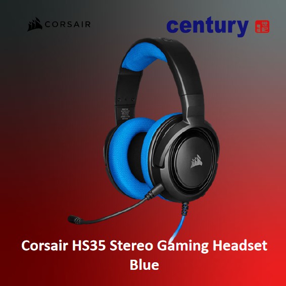 Corsair HS35 Stereo Gaming Headset Blue CA 9011196 AP Shopee