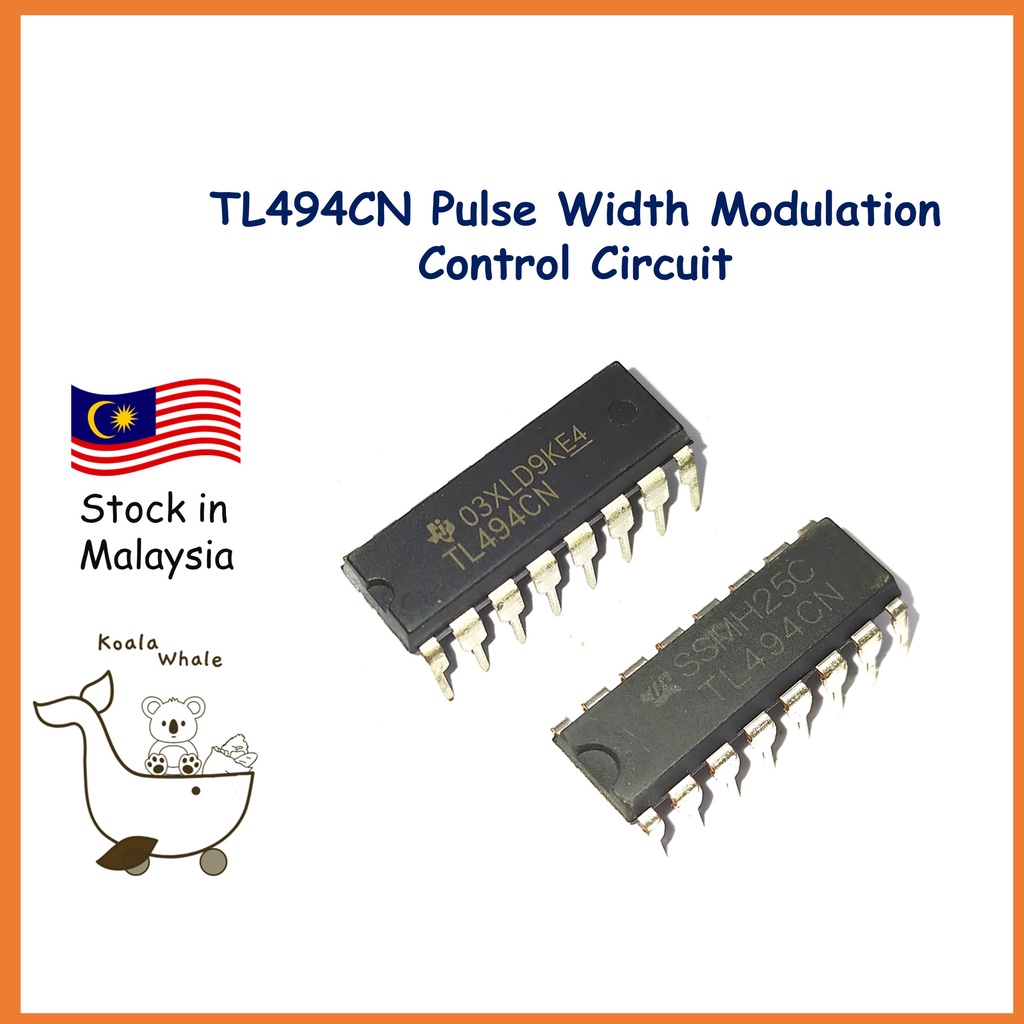thumbnail image 2 of 50pcs TL494CN TL494N DIP-16 Power Supply Pulse Width Modulation IC - New Unbranded 2 of 5