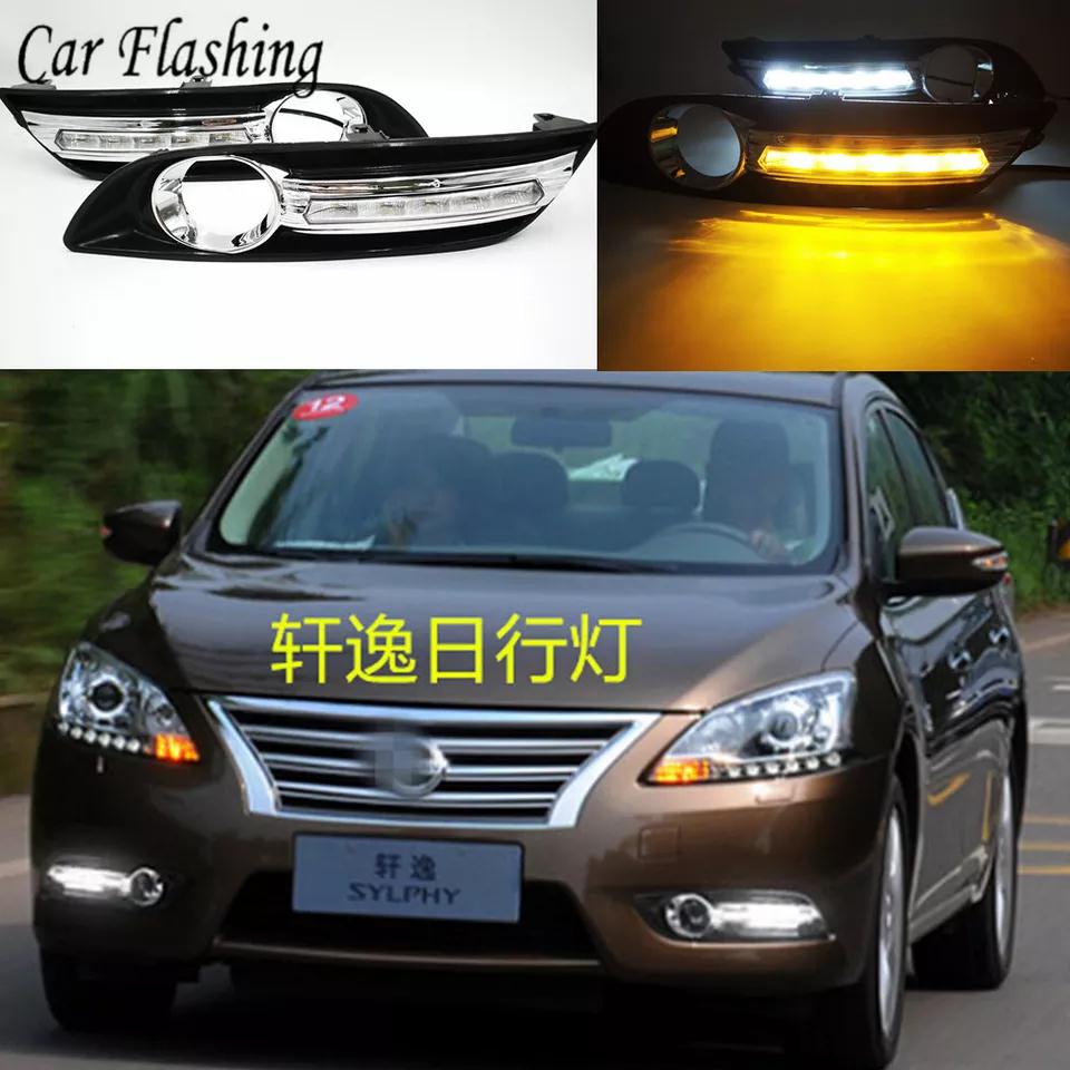 Car Flashing 1 Set LED DRL Daytime Running Lights Daylight Fog light