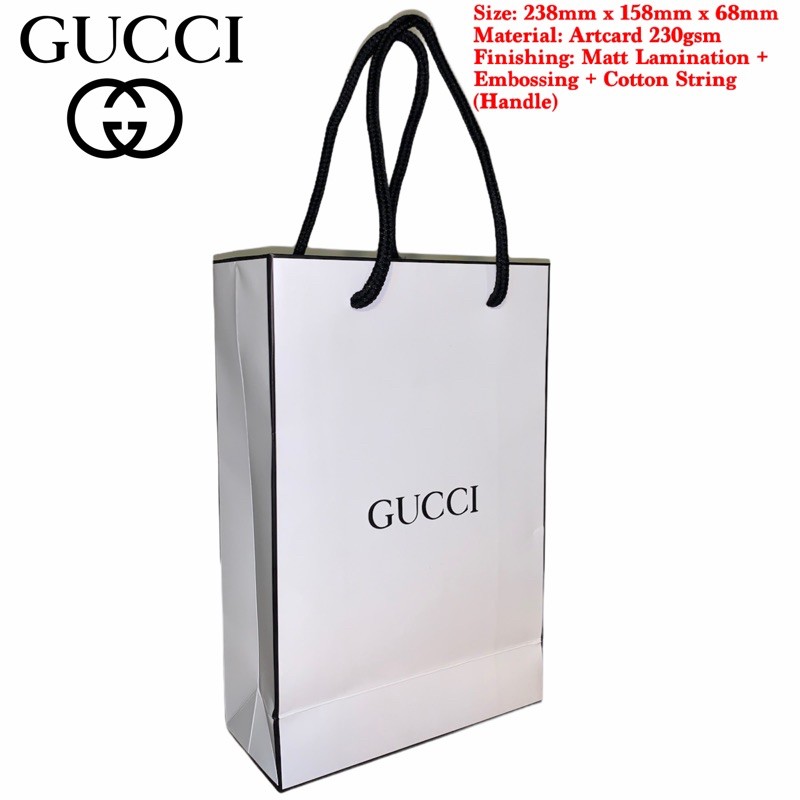 Gucci paper sale bag price