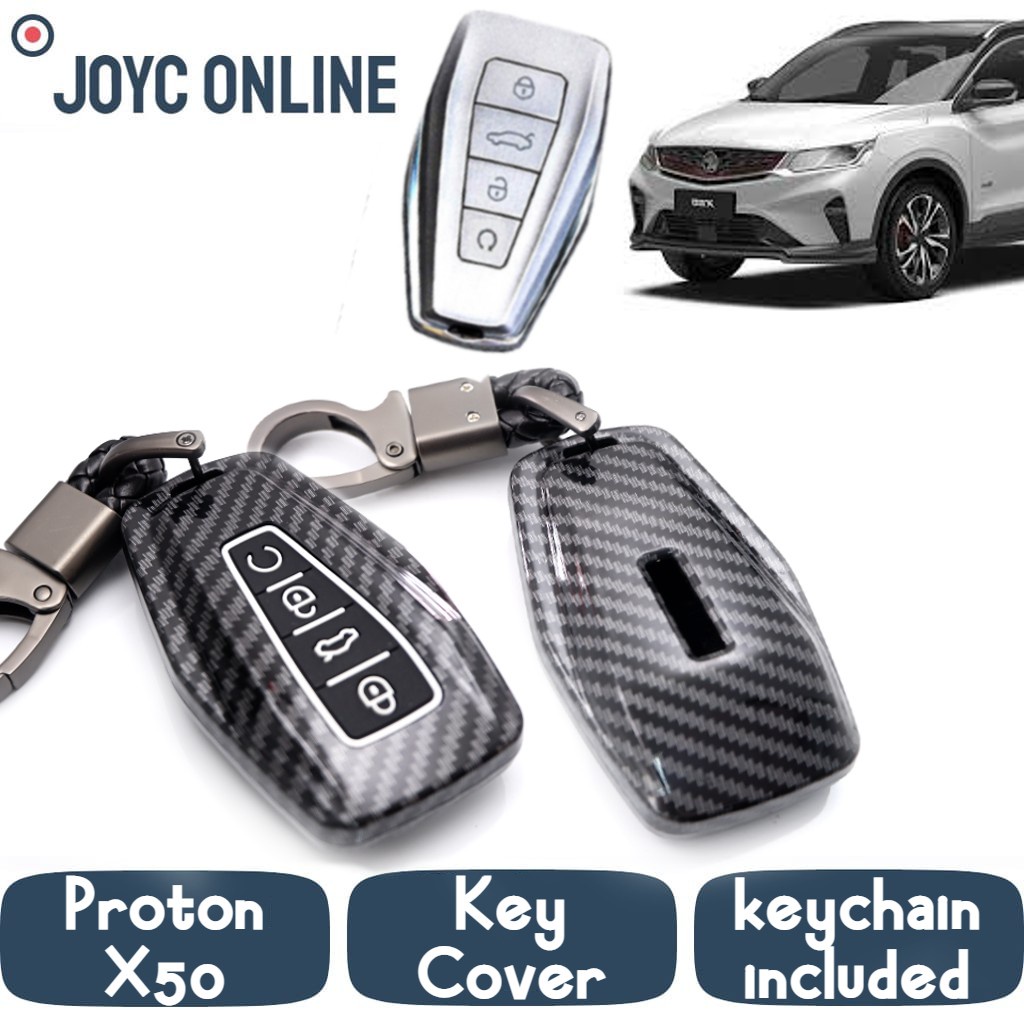 PROTON X-50 X50 NEW X70 S70 Carbon Fiber Keyless Remote Car Key Control ...