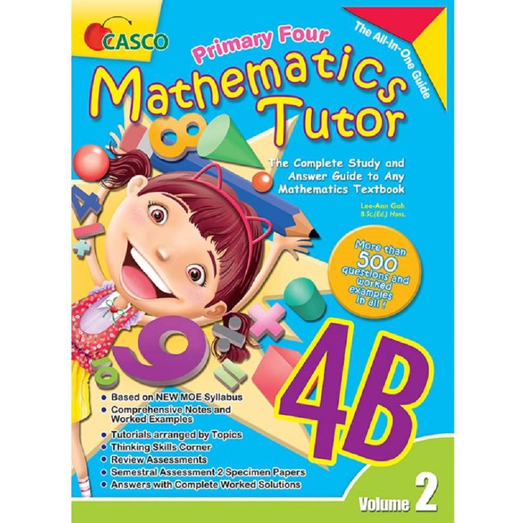 CASCO Primary Mathematics Tutor 4A/ 4B Vol 1/4B Vol 2 | Shopee Malaysia