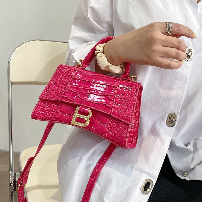 Celebrity style bag for women 2022 new fashion allmatching B crocodile