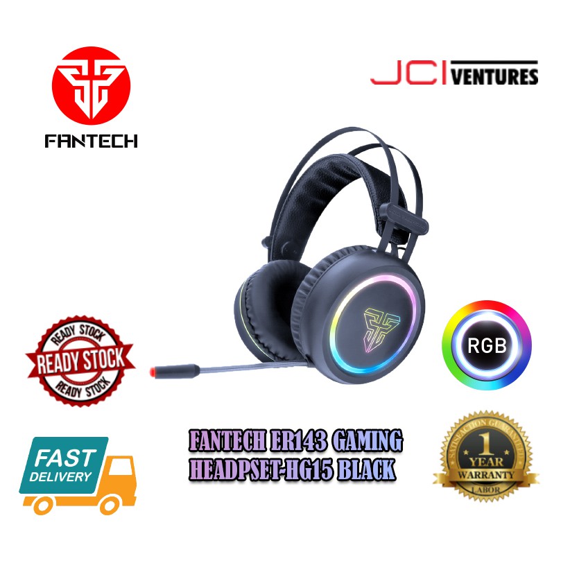 Fantech Gaming Headset HG15 Black | Shopee Malaysia