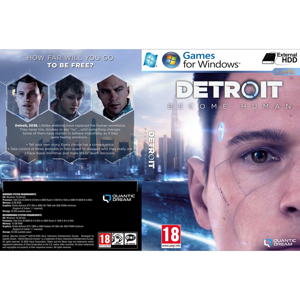 Detroit: Become Human PC GAME Offline [Pendrive INSTALLATION] | Shopee  Malaysia