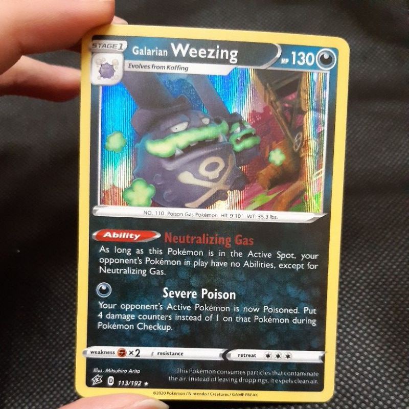 Pokemon Card TCG : Galarian Weezing 113/192 Rare (HOLO) 100% Original  Pokemon Card | Shopee Malaysia