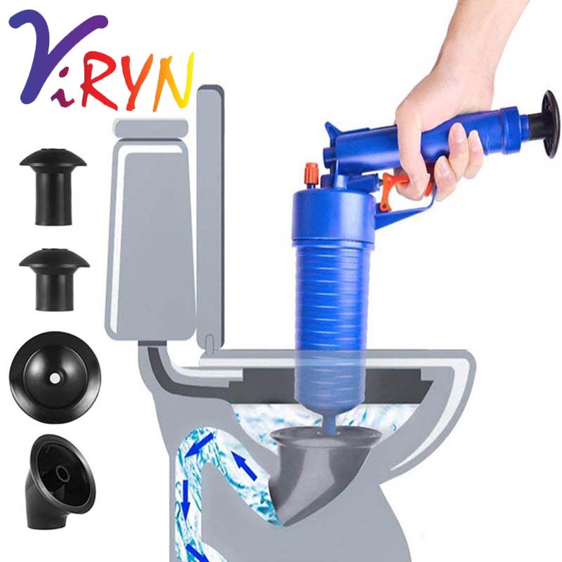 ViRYN Multifunction Toilet Plunger Drain Blaster Cleaner Gun Air Power