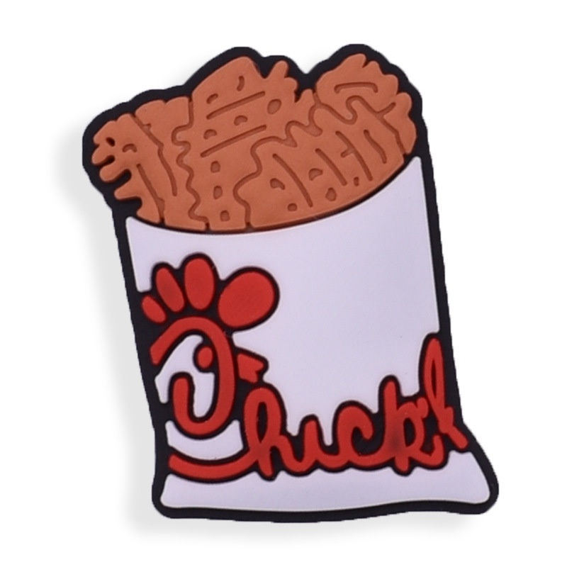 Croc Jibbit Potato Chips Hole Shoe Buckle Snacks Decorations Charms