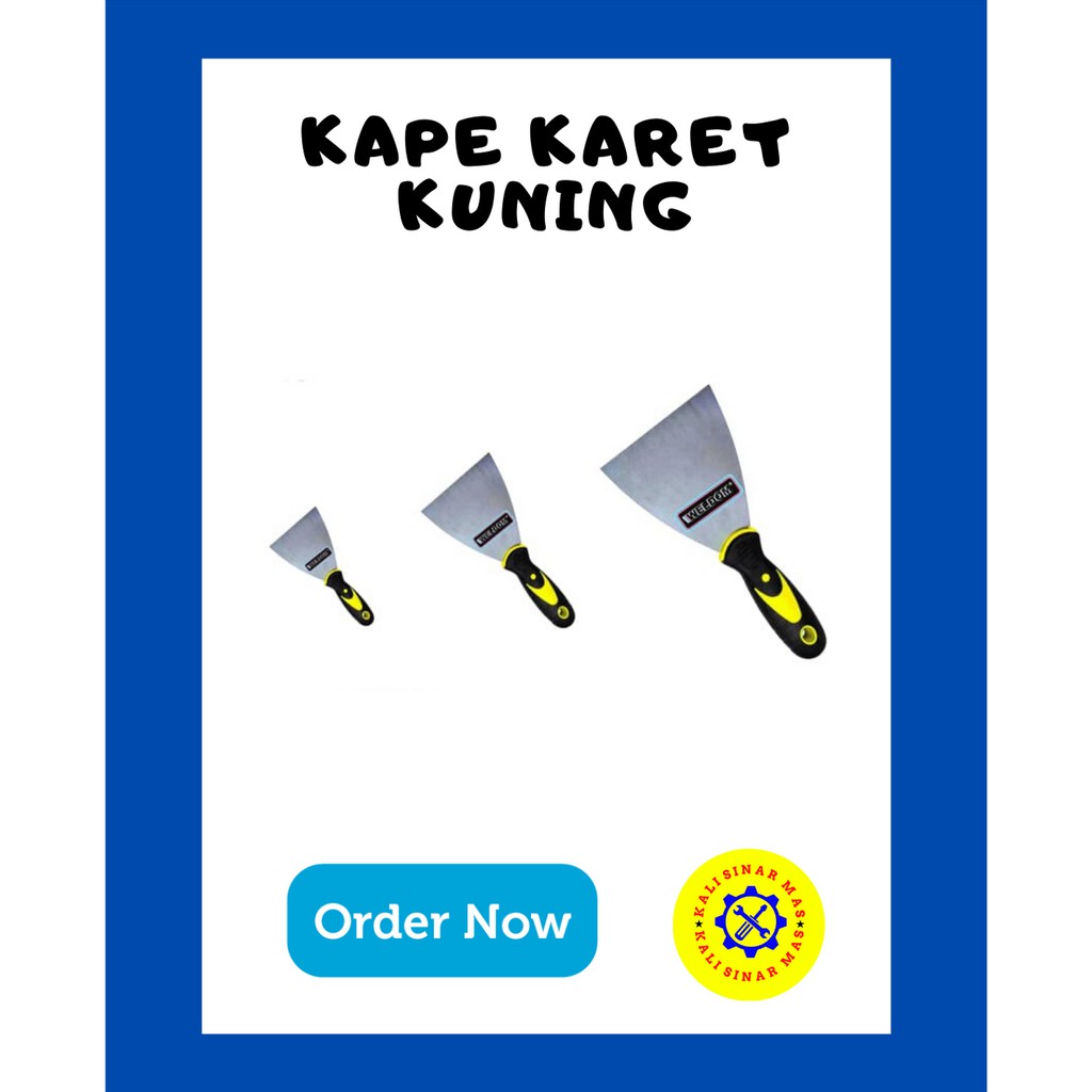 Kape Scraper Stainless Rubber Handle Scrap 1.5 Inch (Unit) | Shopee ...