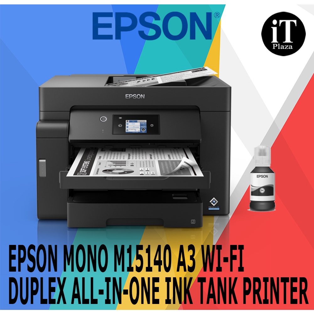 Epson Ecotank Monochrome M15140 A3 Wi Fi Duplex All In One Ink Tank Printer Shopee Malaysia 4283
