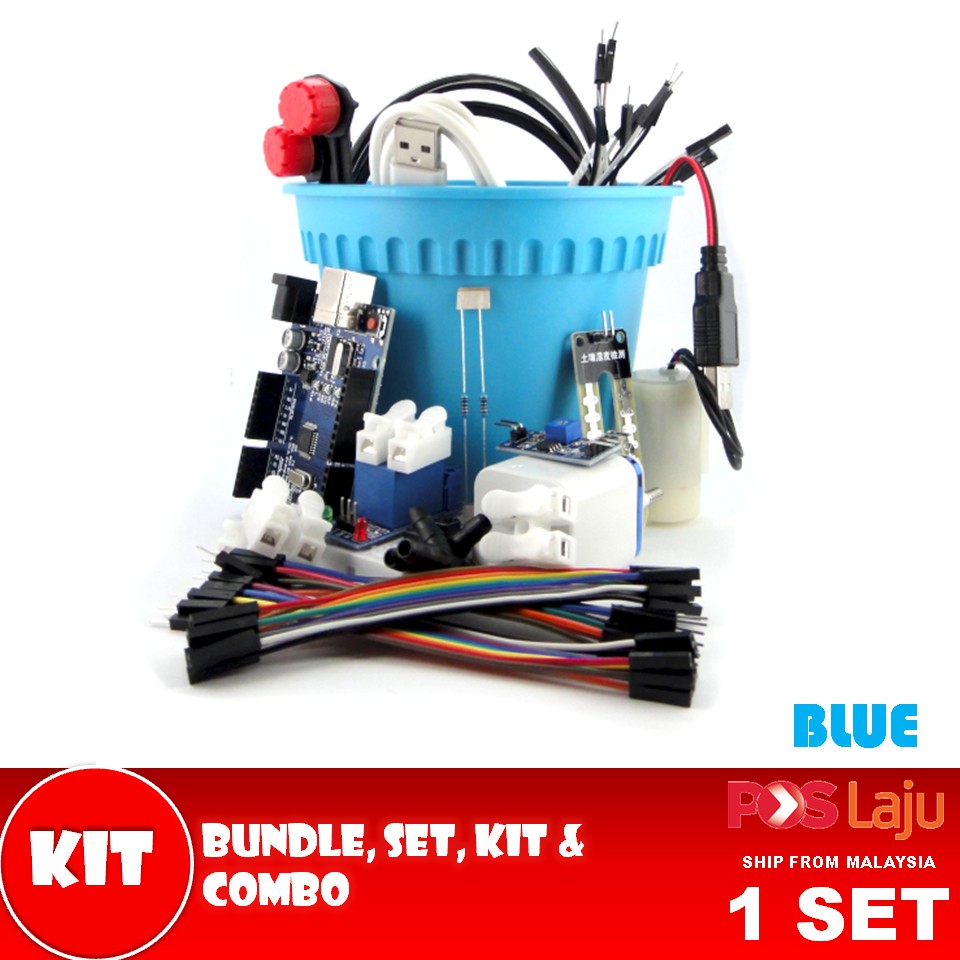 Arduino Complete Kit Project: Soil Moisture Based Watering System (BLUE ...