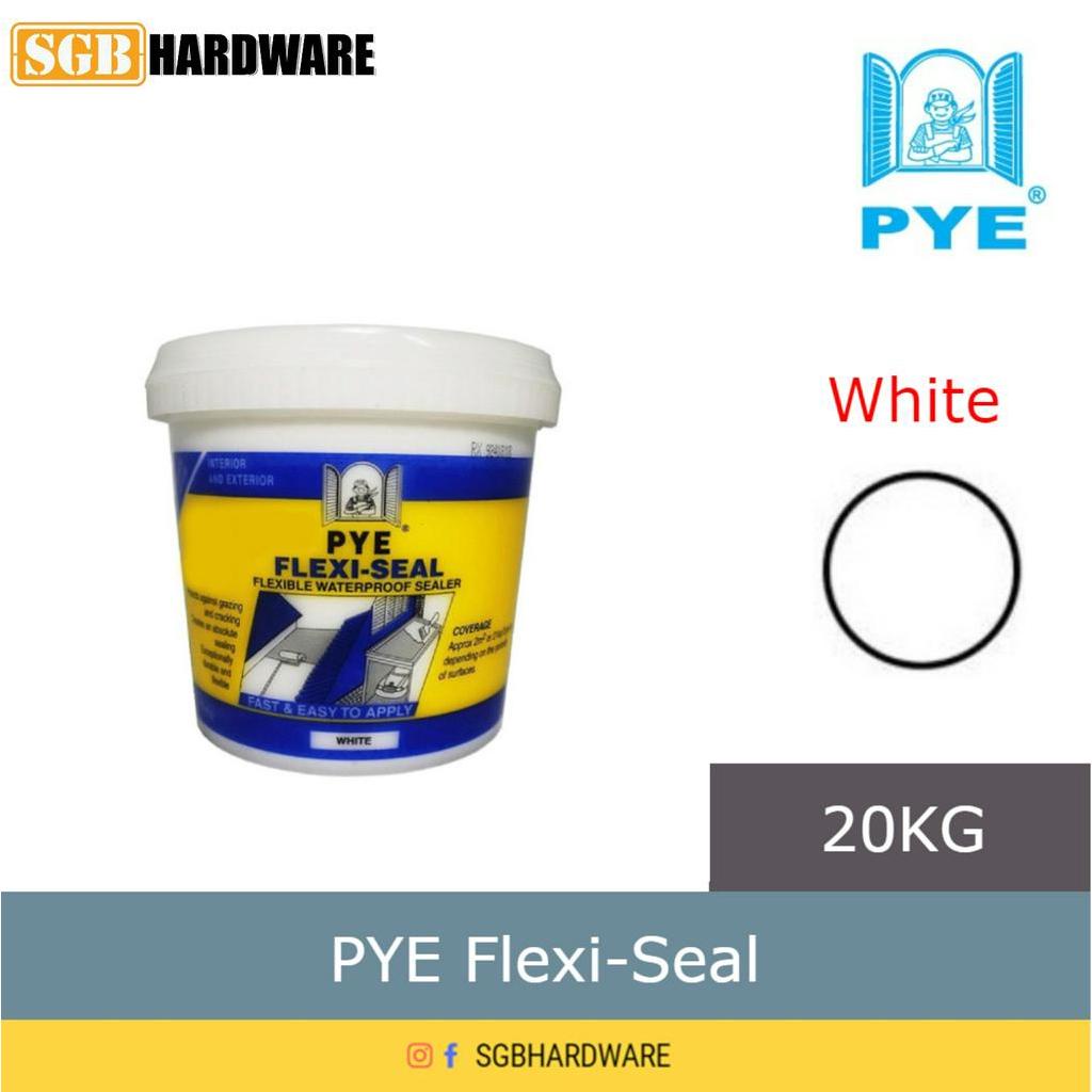 PYE Flexi-Seal 20KG Waterproof Sealer (Water Base) White/ Light Grey ...