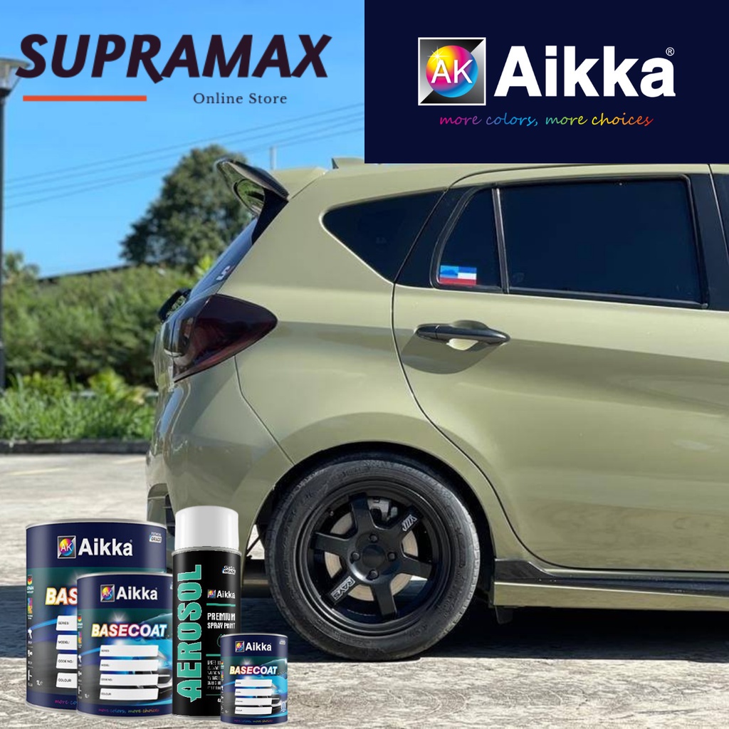 AIKKA Automotive Paint Basecoat/Cat Kereta Motor/ Car Motor Body Paint-  AK200038 Khaki Green SUPRAMAX