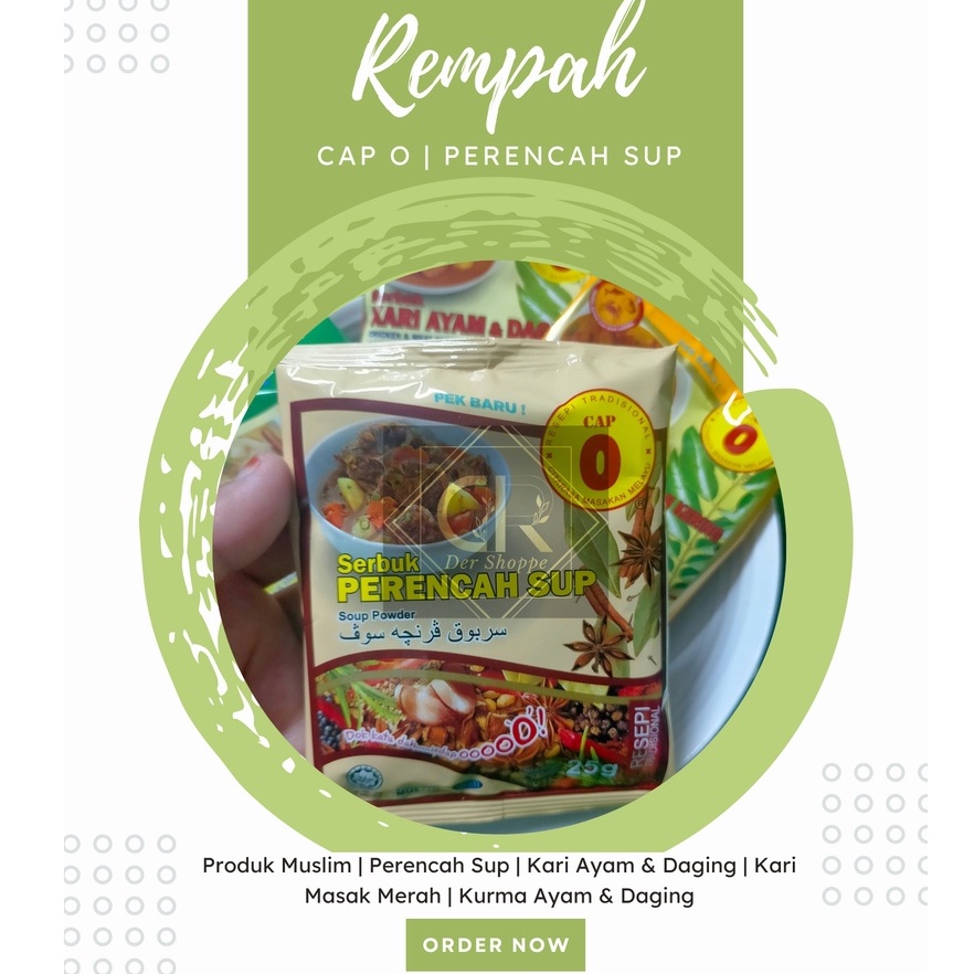 REMPAH CAP O 25G (PELBAGAI PILIHAN) | Shopee Malaysia