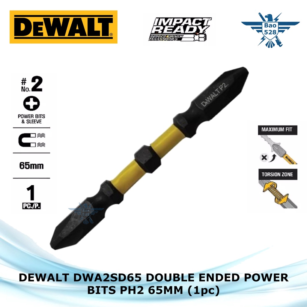 DEWALT DWA2SD65 DOUBLE ENDED POWER BITS PH2 65MM (1pc) Shopee Malaysia