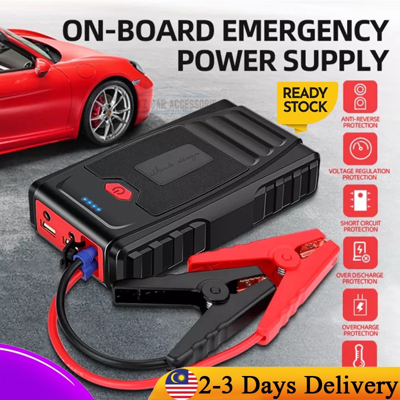 MKZCAR 99800mAh Car Jump Starter Power Bank Set Kereta Emergency Power