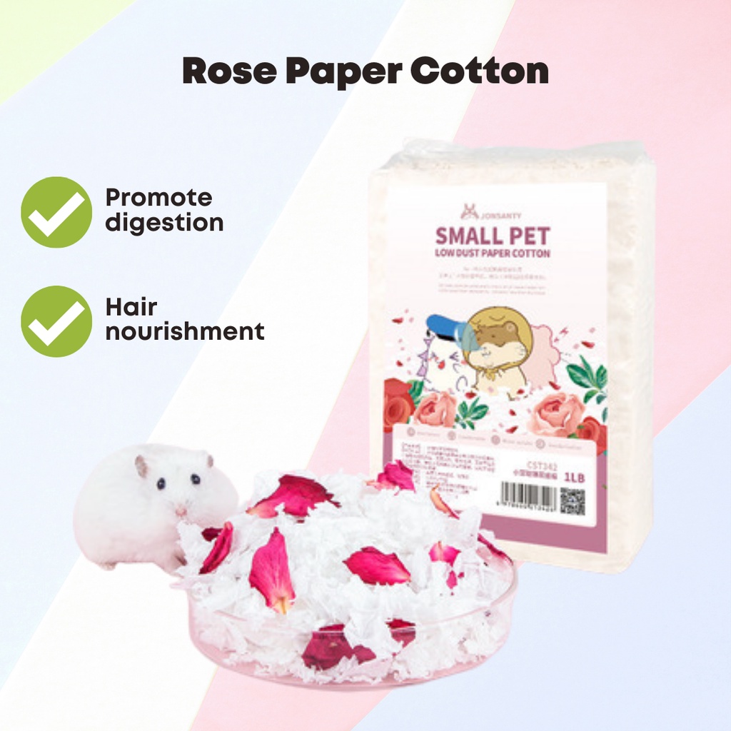 Jonsanty Hamster Bedding / Hamster Paper Bedding / Fiber Paper Cotton