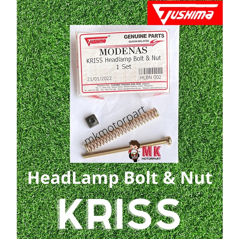 (Tushima) Modenas KRISS Head Lamp Bolt Nut SCREW / Light Adjuster ...