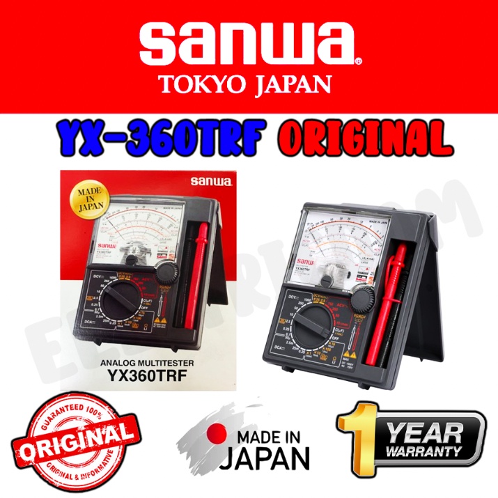 SANWA YX360TRF Analog Multimeter Multi Meter Tester JAPAN / SUNMA Analog  Multi Meter Tester with Cover or Without Cover