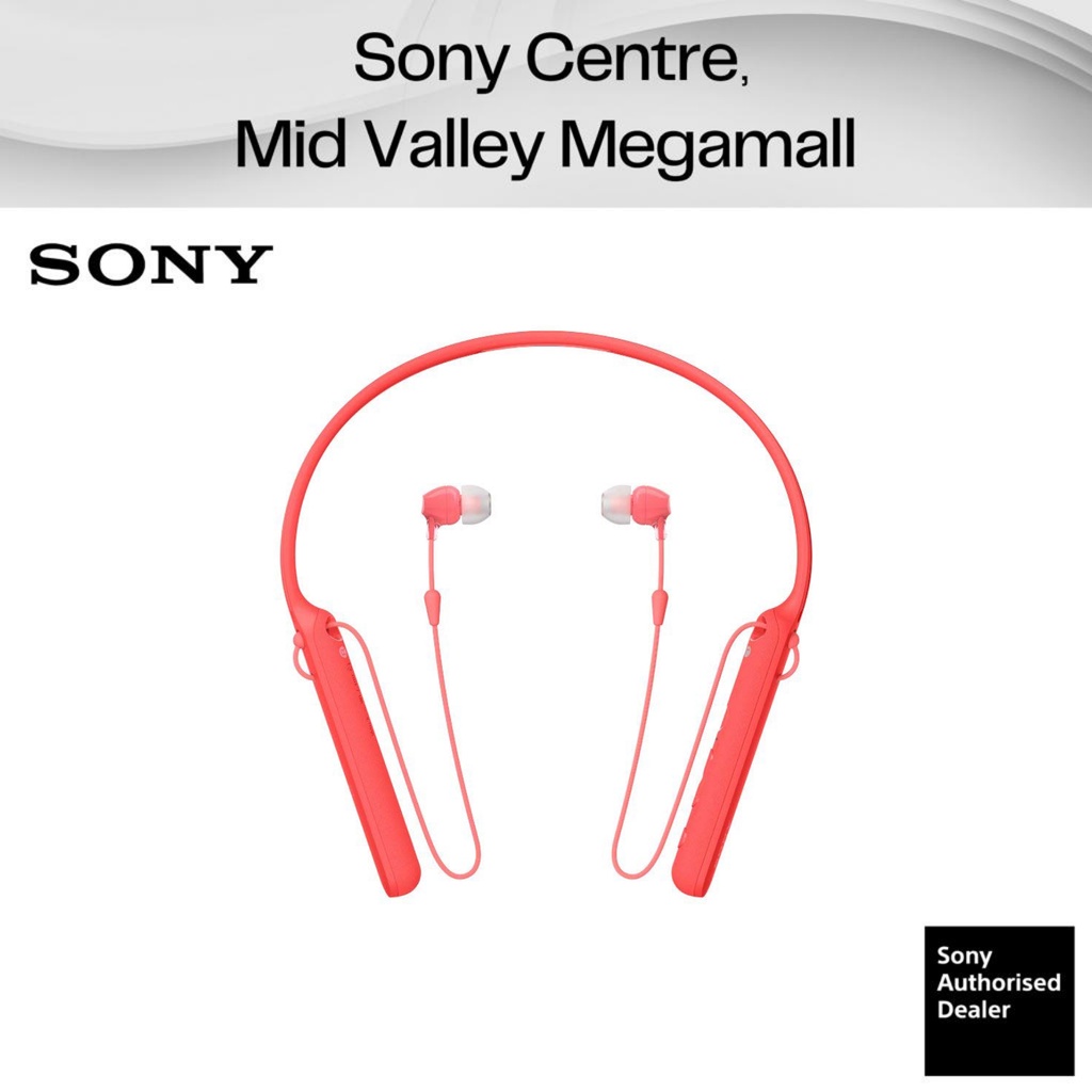 Sony WI-C400 Wireless Bluetooth Headphones Black - Used, Good