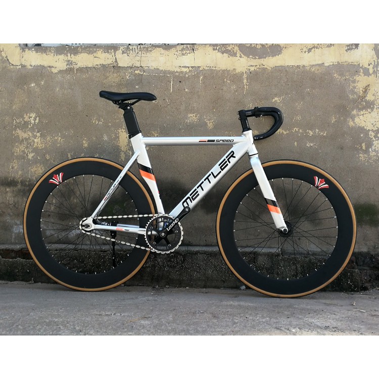 Fixed Gear 700c Racing Frame Silver Highend Easy Fast Road Bike Ligh ...