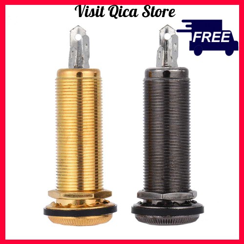 6.35mm 1/4 Inch End Pin Endpin Jack Socket Plug Mono Output Copper