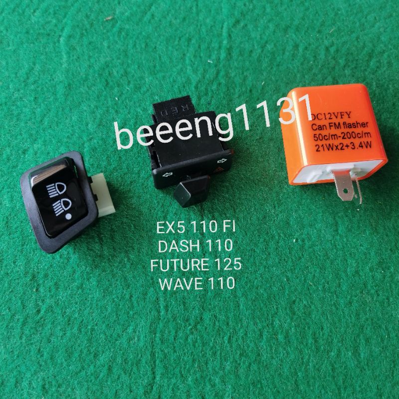 🔥Double🔥Signal Switch Hazard Suis &On Off Suis🔥 Honda EX5 110 Fi /Wave