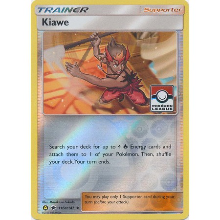 Kiawe - 116a/147 - Pokemon League Promo reverse Holo | Shopee Malaysia