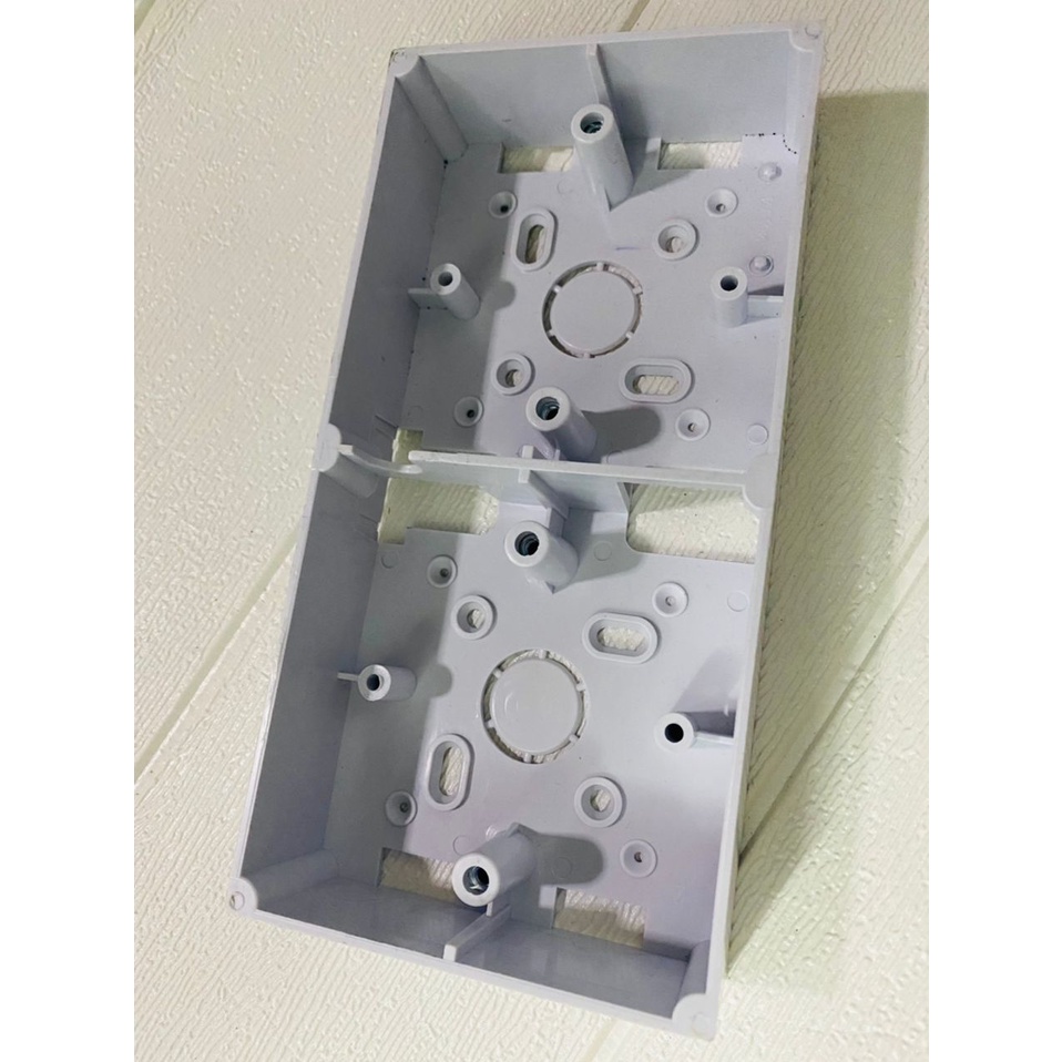 PVC 3X3 SURFACE NUT SWITCH BOX (GOLD BLACK GRAY WHITE)PLUG COVER ...