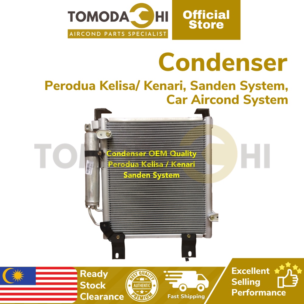 Tomodachi Car Air Cond Condenser Aircond Perodua Kelisa Kenari Sanden System Tangki Aircond