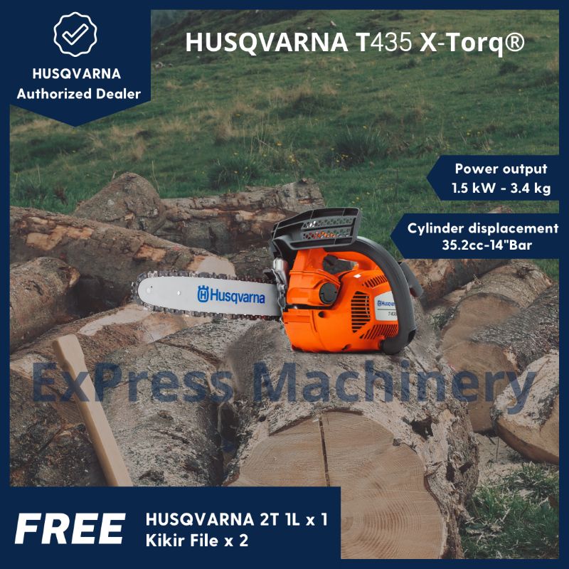 HUSQVARNA T435 X-Torq® One Hand Saw Chainsaw 14