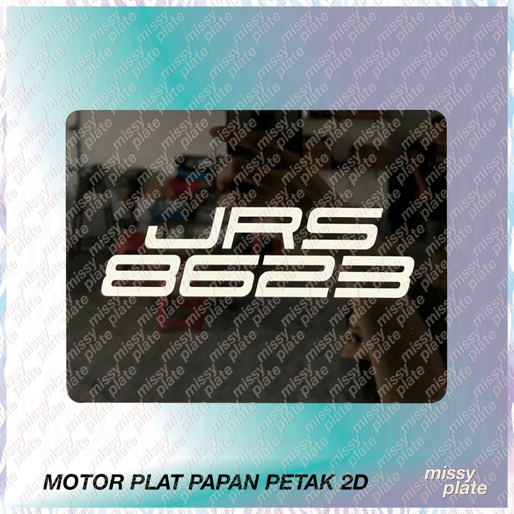 Number Plate Motor Tanam 2D / No Plat Tanam / No Plate Motor/ Y16ZR EX5 ...