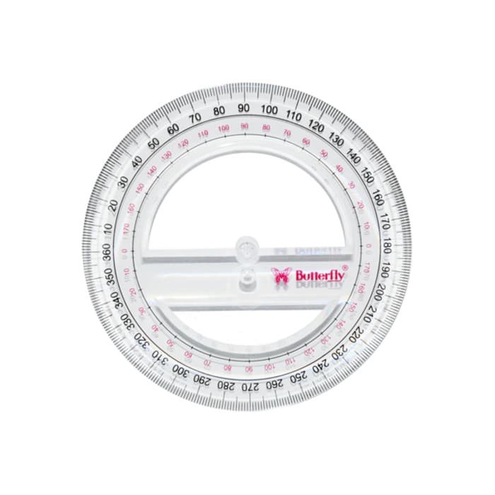 Butterfly Protractor 360 / 12cm | Shopee Malaysia