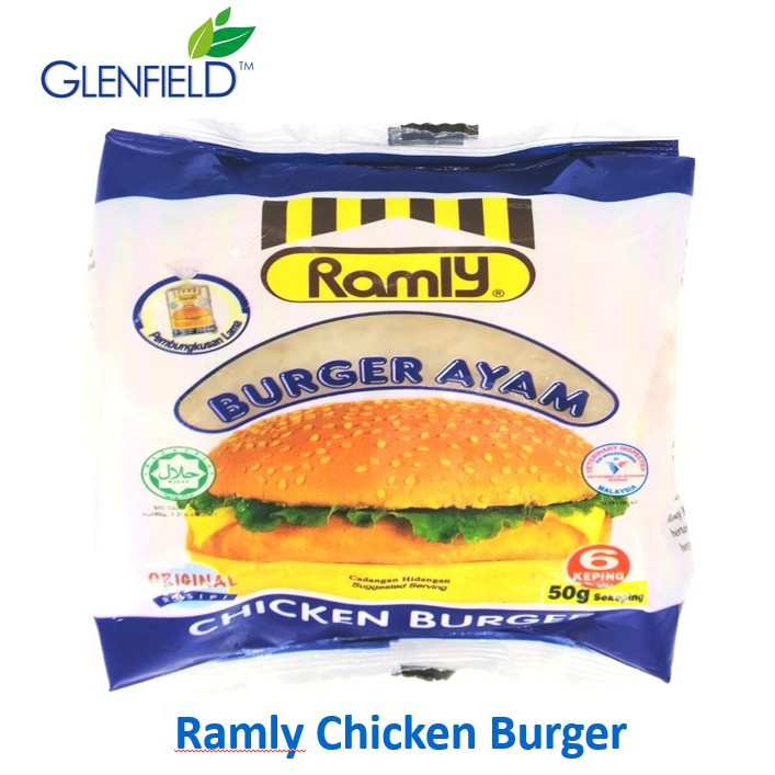 Ramly Chicken Burger Patty 6 Pieces Per Packet Shopee Malaysia