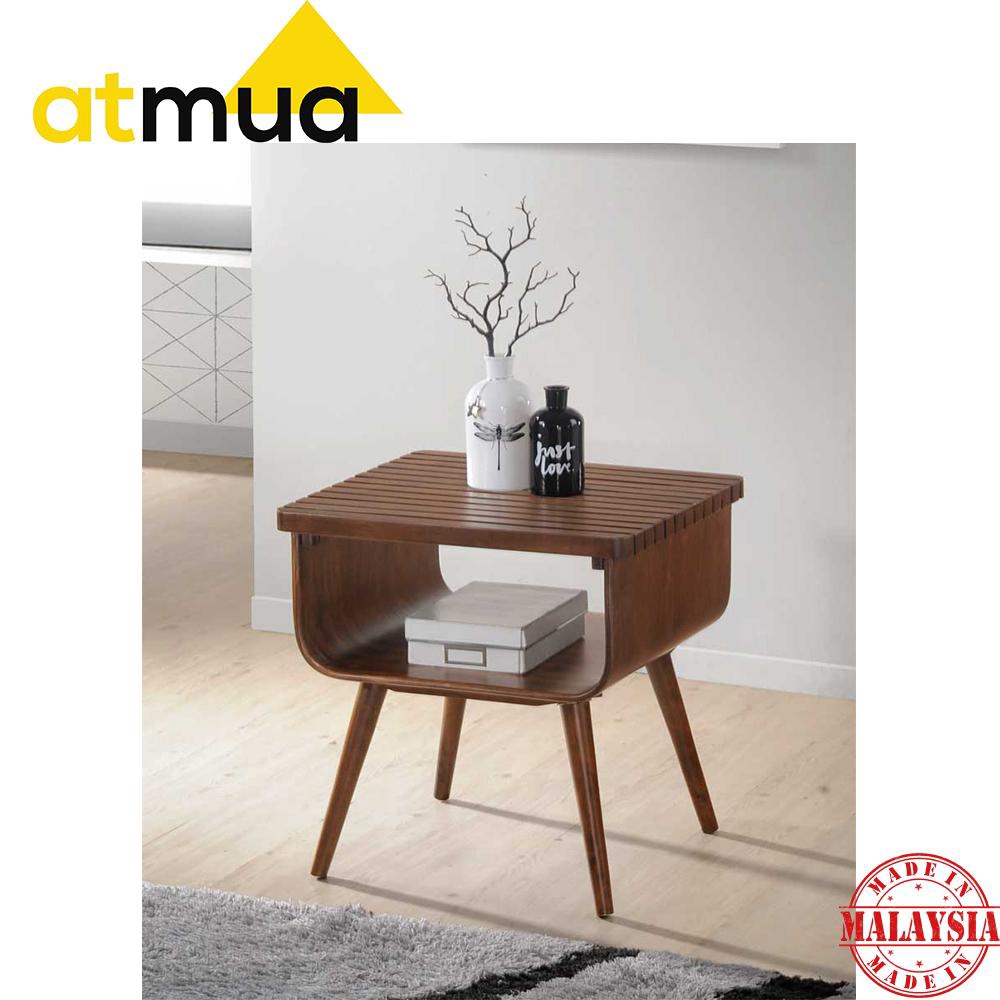 Atmua Furniture Slate Side Table Sofa Table Meja Tepi Full Solid Rubber ...