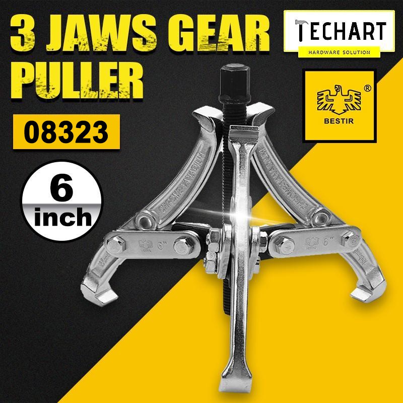 BESTIR 08323 6 Inch 150 mm 3 Jaws Gear Puller Claw Pulley Flywheel