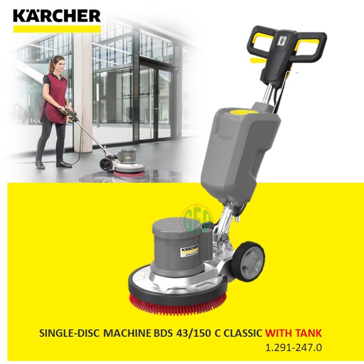 KARCHER SINGLEDISC FLOOR POLISHER MACHINE BDS 43/150 C CLASSIC WITH