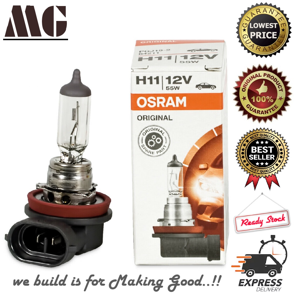 Osram 12V 55W Halogen Light Bulb P/N: 64211 H11
