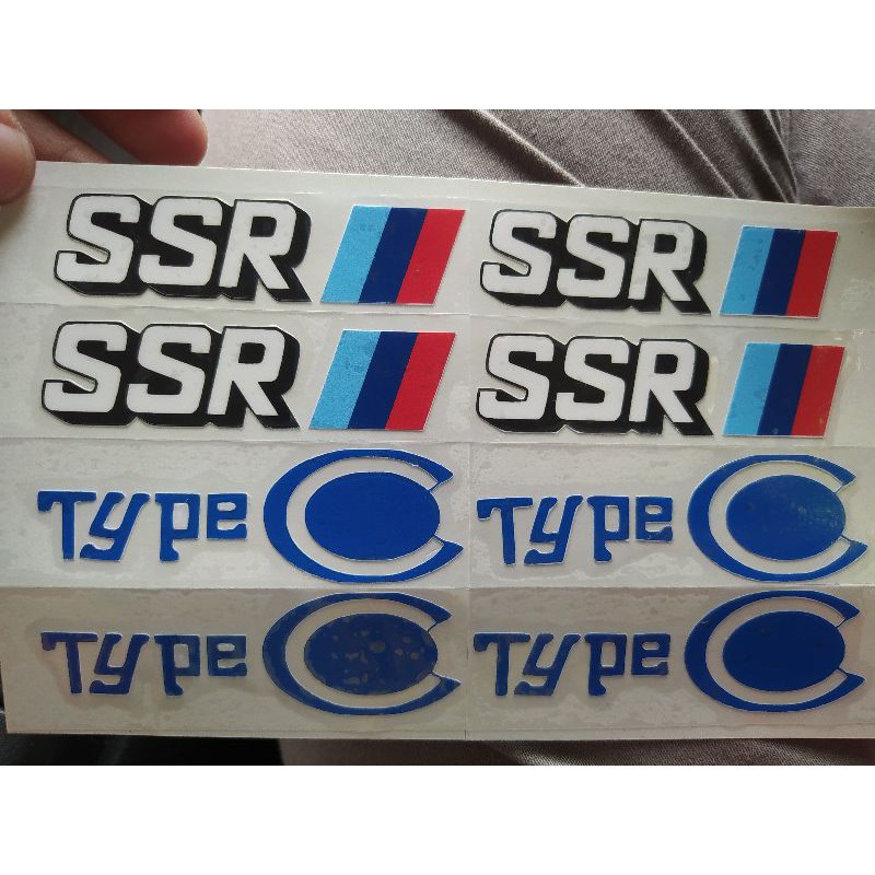Stiker RIM SSR type C (Stiker cutting) | Shopee Malaysia