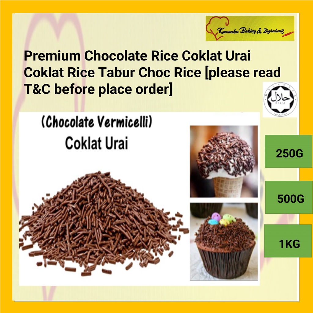 Premium Chocolate Rice Coklat Urai Coklat Rice Tabur Choc Rice [please ...
