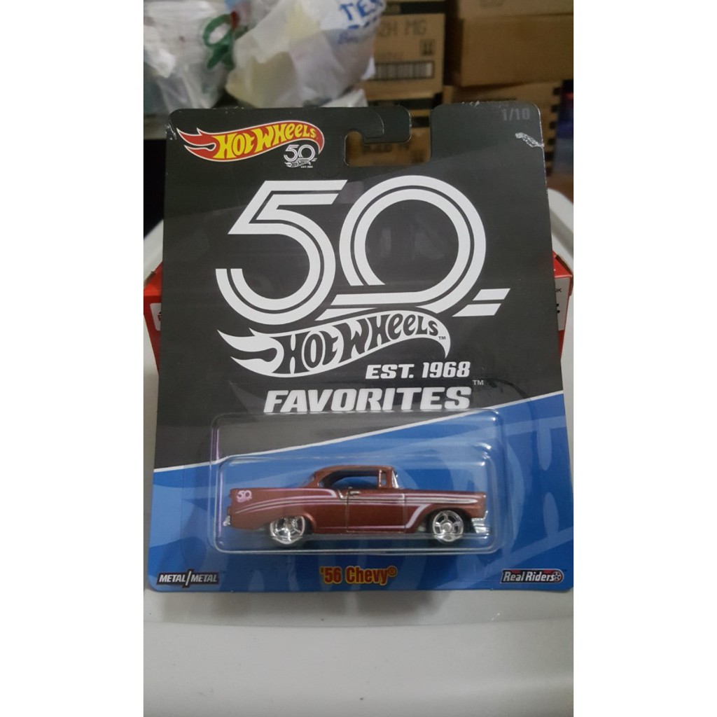 Hot wheels 50th favorites best sale 56 chevy